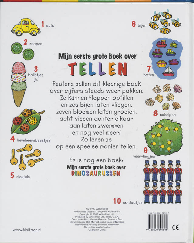 Achterkant van Mijn eerste grote boek over tellen