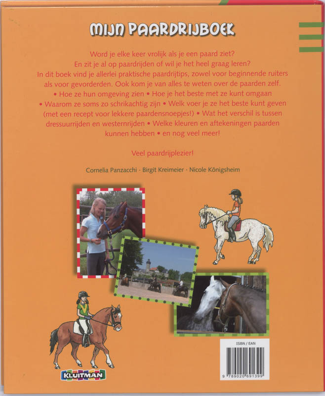 Achterkant van Mijn paardrijboek
