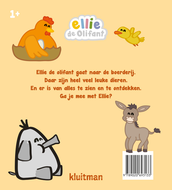 Achterkant van Wat ziet Ellie? Op de boerderij
