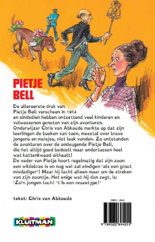 Achterkant van Pietje Bell