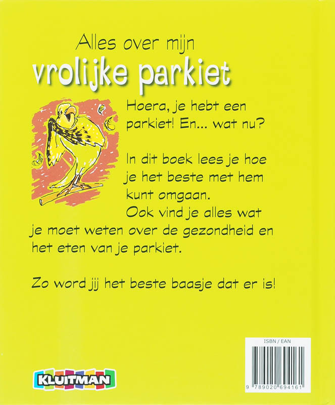 Achterkant van Alles over mijn vrolijke parkiet