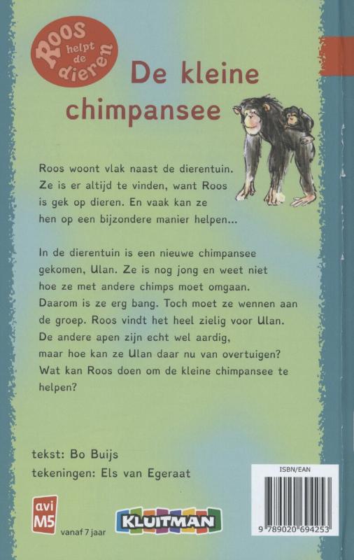 Achterkant van De kleine chimpansee