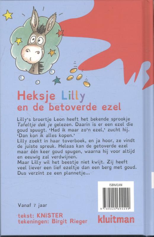 Achterkant van Heksje Lilly en de betoverende ezel