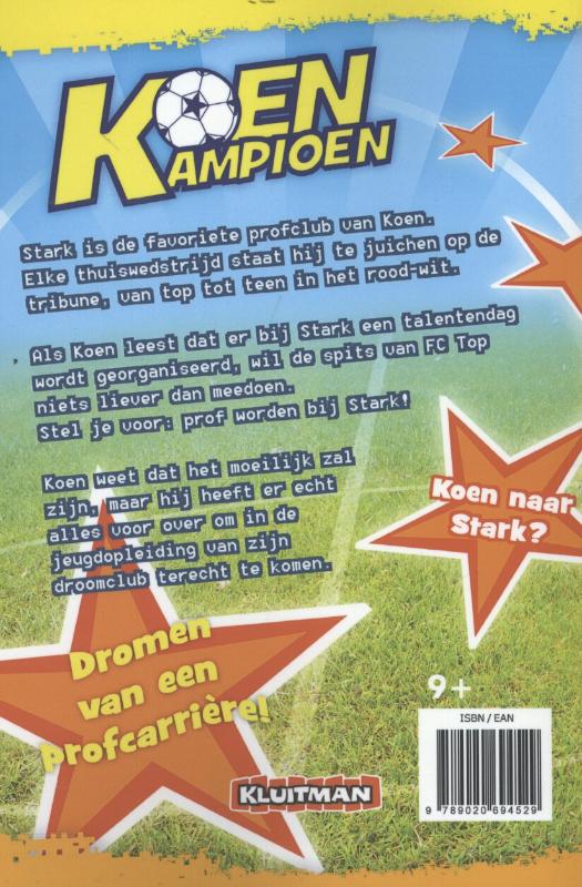 Achterkant van Koen Kampioen Gescout! lettertype dyslexie