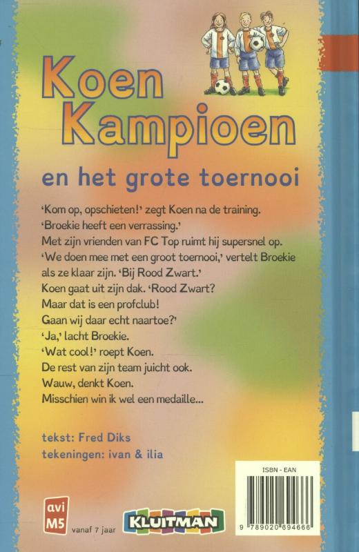 Achterkant van Koen Kampioen en het grote toernooi