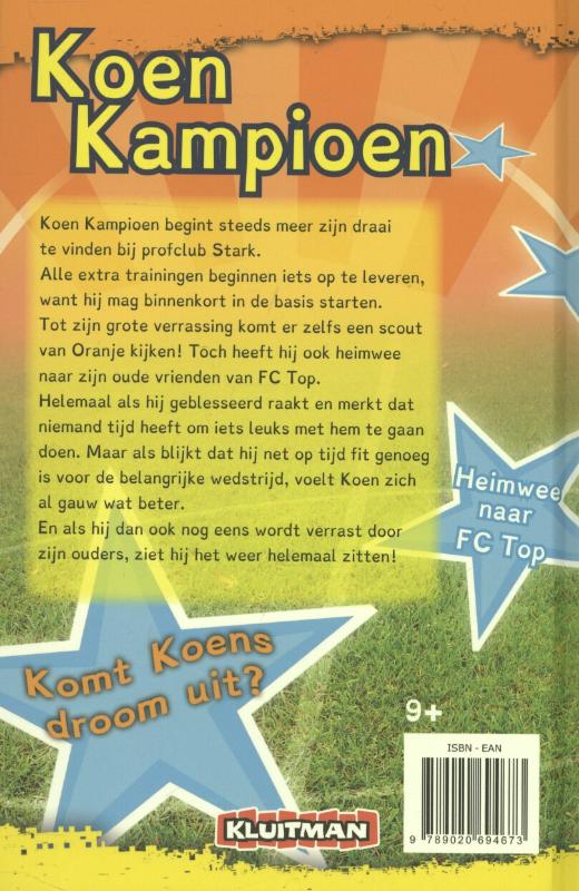 Achterkant van Koen Kampioen gaat voor oranje