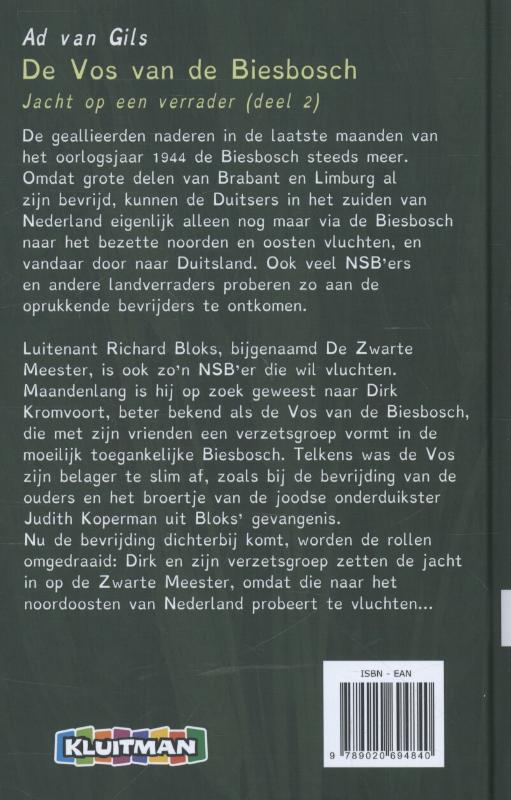 Achterkant van Jacht op een verrader