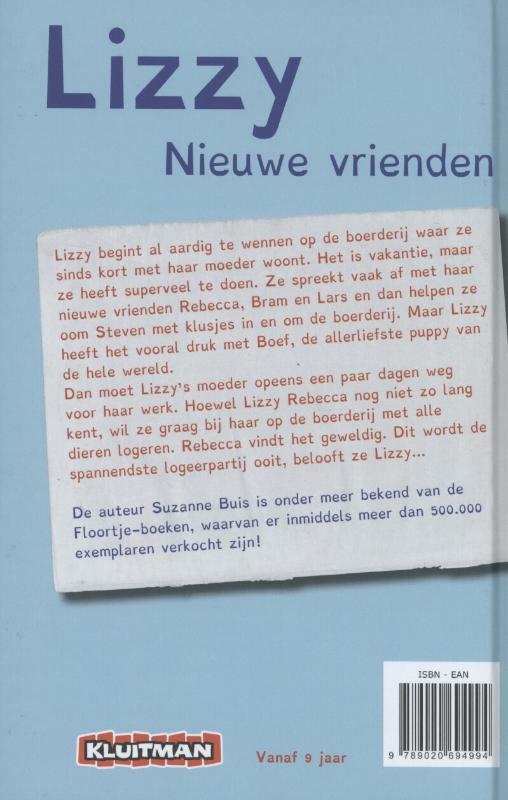 Achterkant van Lizzy nieuwe vrienden