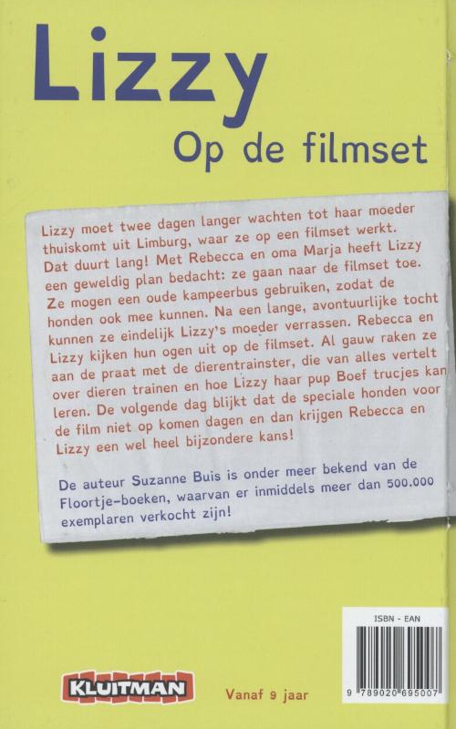 Achterkant van Lizzy op de filmset