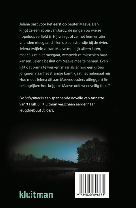 Achterkant van De babysitter