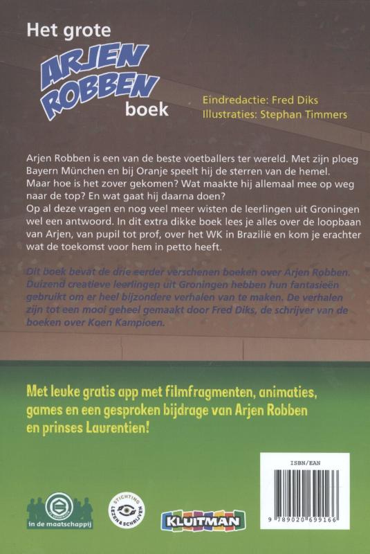 Achterkant van Het grote Arjen Robben boek