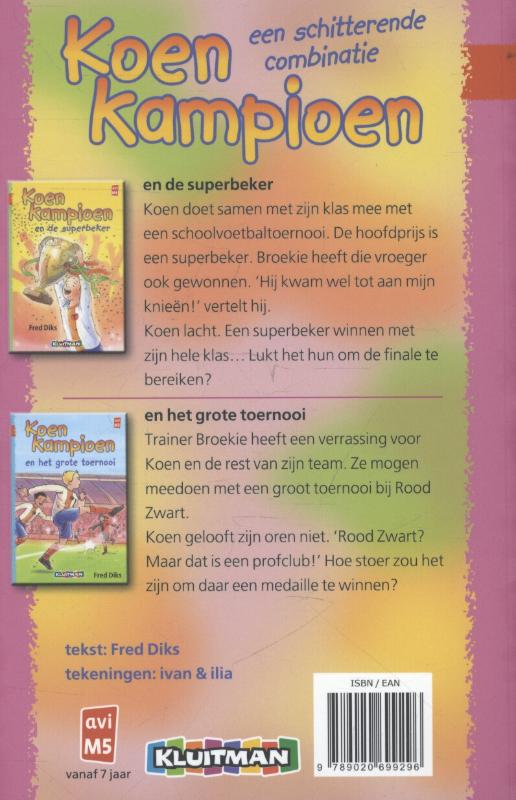 Achterkant van De superbeker en het grote toernooi