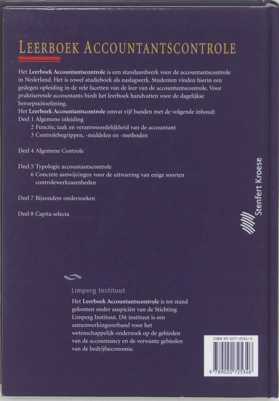 Achterkant van Leerlingenboek