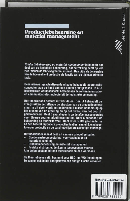 Achterkant van Productiebeheersing en material management