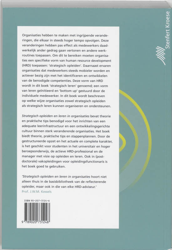 Achterkant van Strategisch opleiden en leren in organisaties