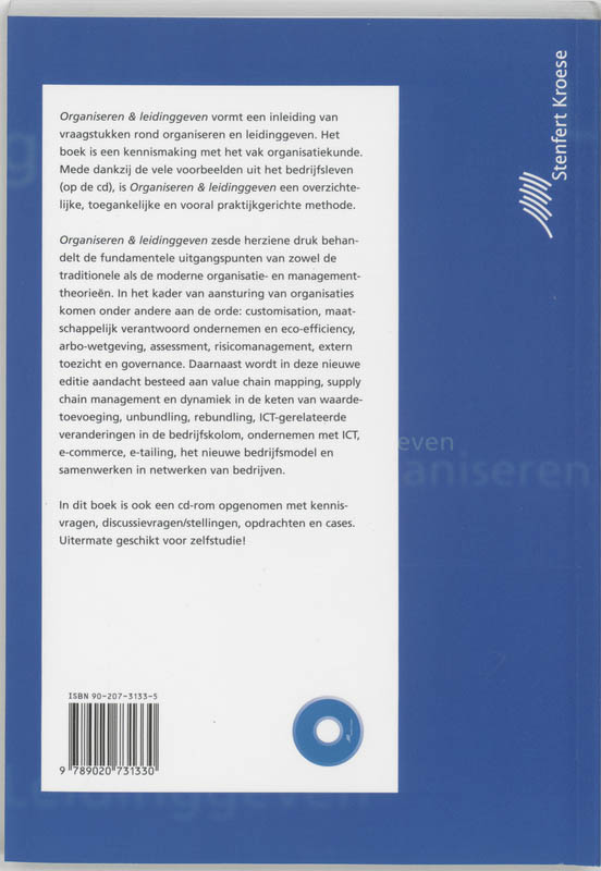 Achterkant van Organiseren & leidinggeven