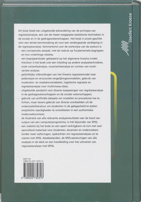 Achterkant van Lineaire regressieanalyse