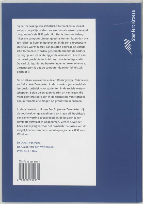 Achterkant van Beschrijvende technieken