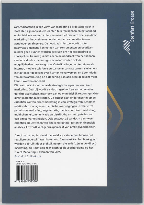 Achterkant van Direct marketing