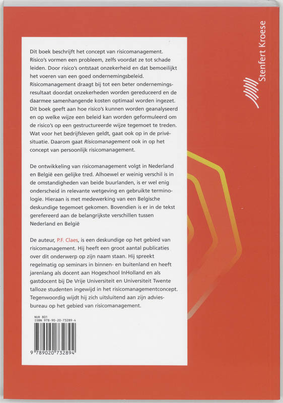 Achterkant van Risicomanagement