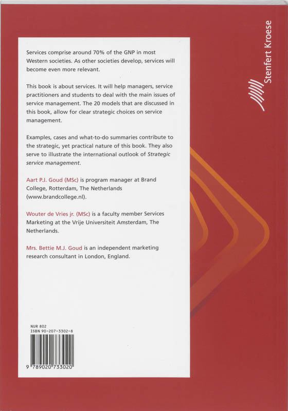 Achterkant van Strategic Service Management