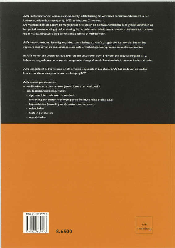 Achterkant van Werkboek