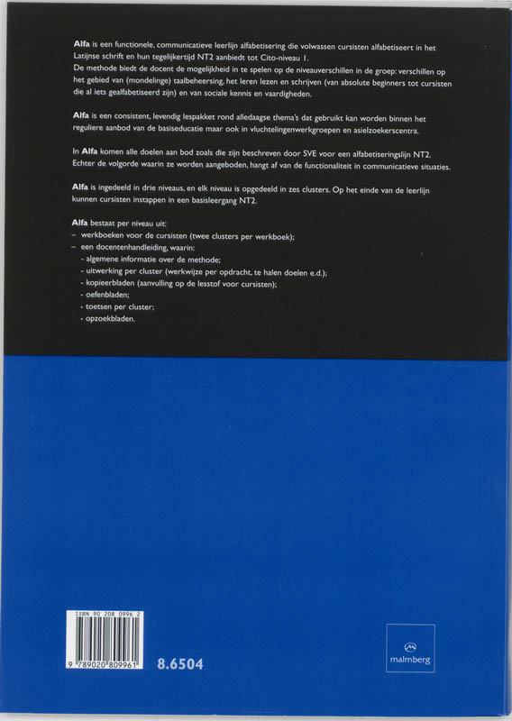 Achterkant van Werkboek