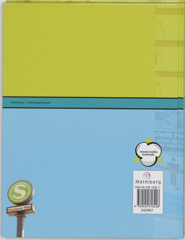 Achterkant van Textbuch