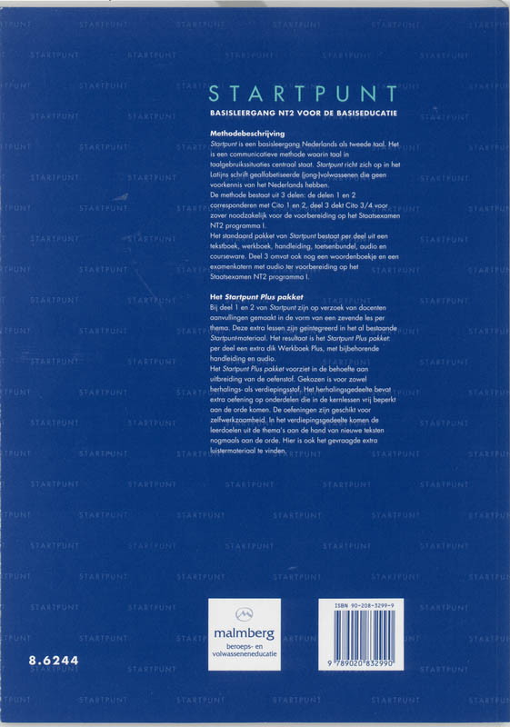 Achterkant van Werkboek