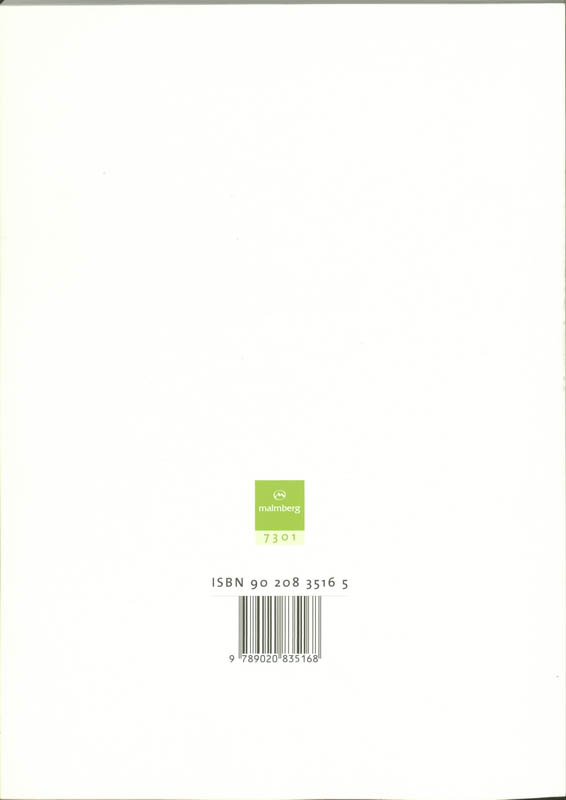 Achterkant van Werkboek