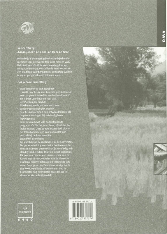 Achterkant van Werkboek