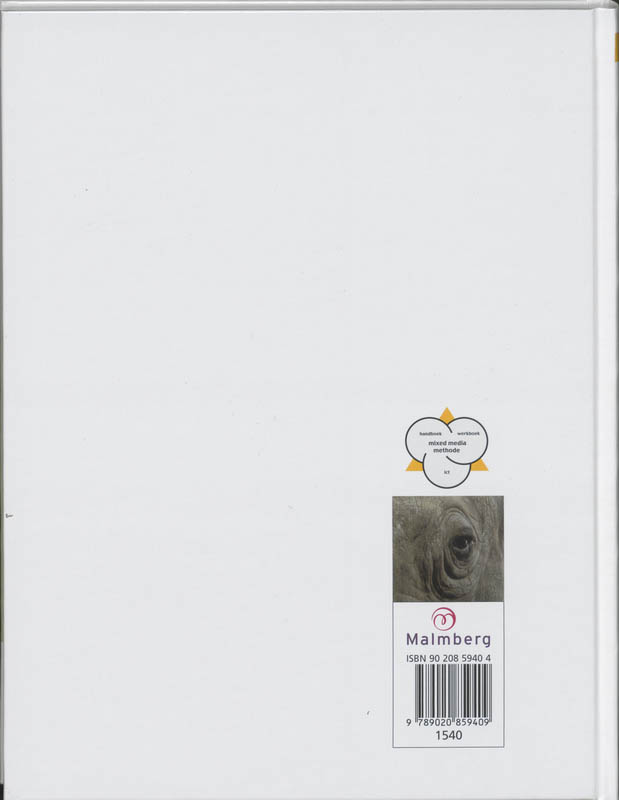Achterkant van Handboek