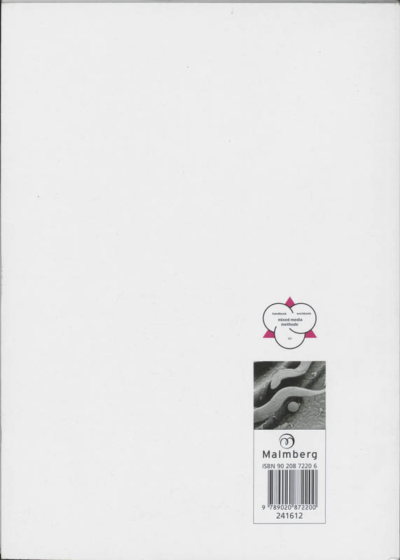 Achterkant van Opdrachtenboek
