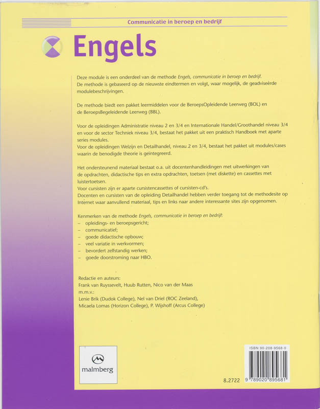 Achterkant van 2/3 Klant en verkoop