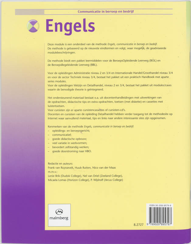 Achterkant van 4 Artikel en informatie