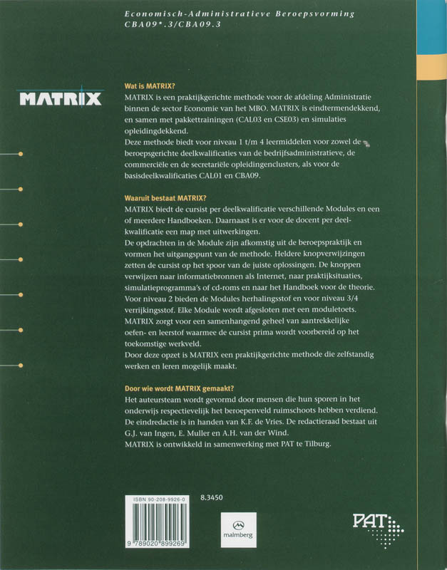 Achterkant van Module 6 niveau 3