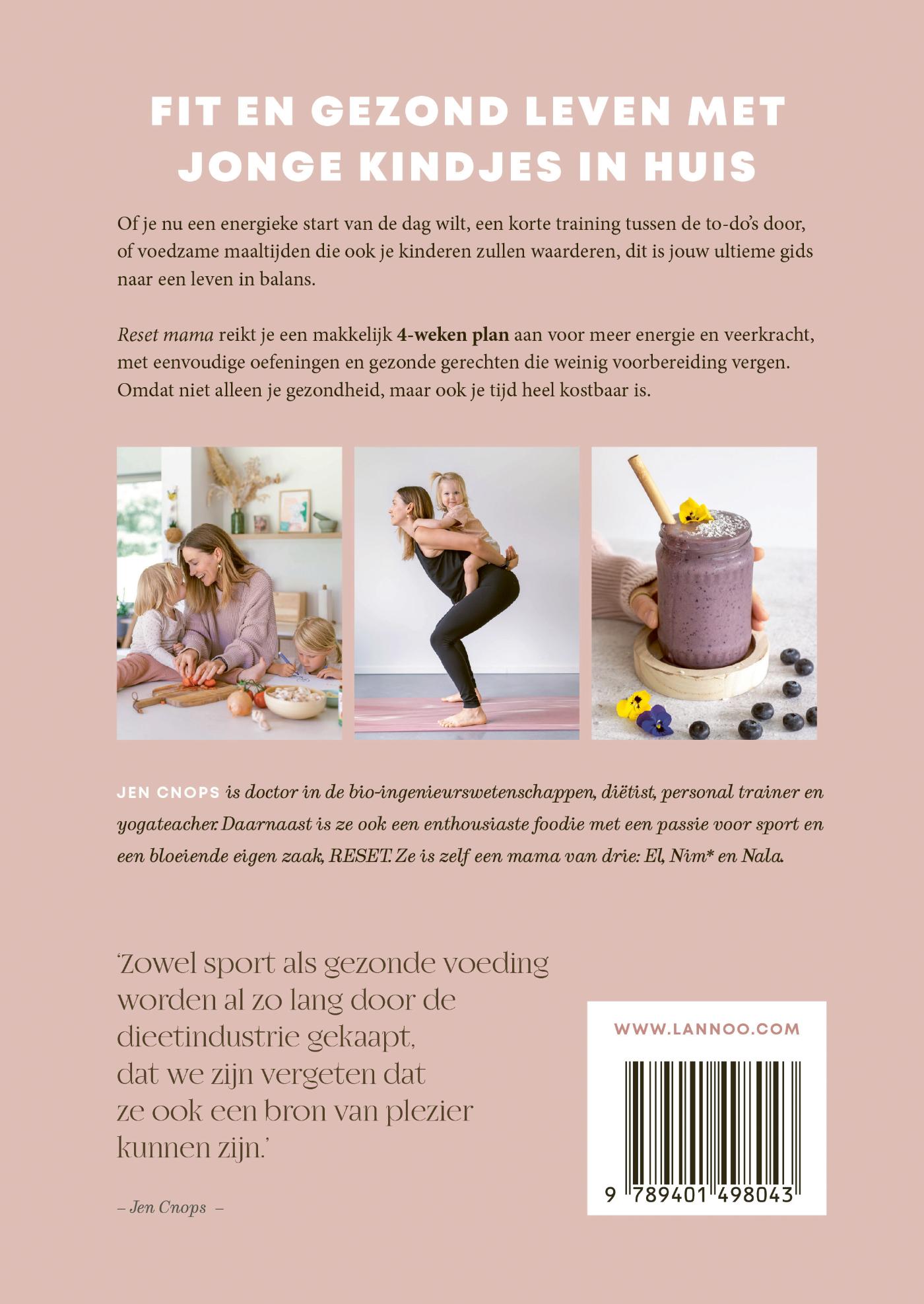 Achterkant van Reset mama