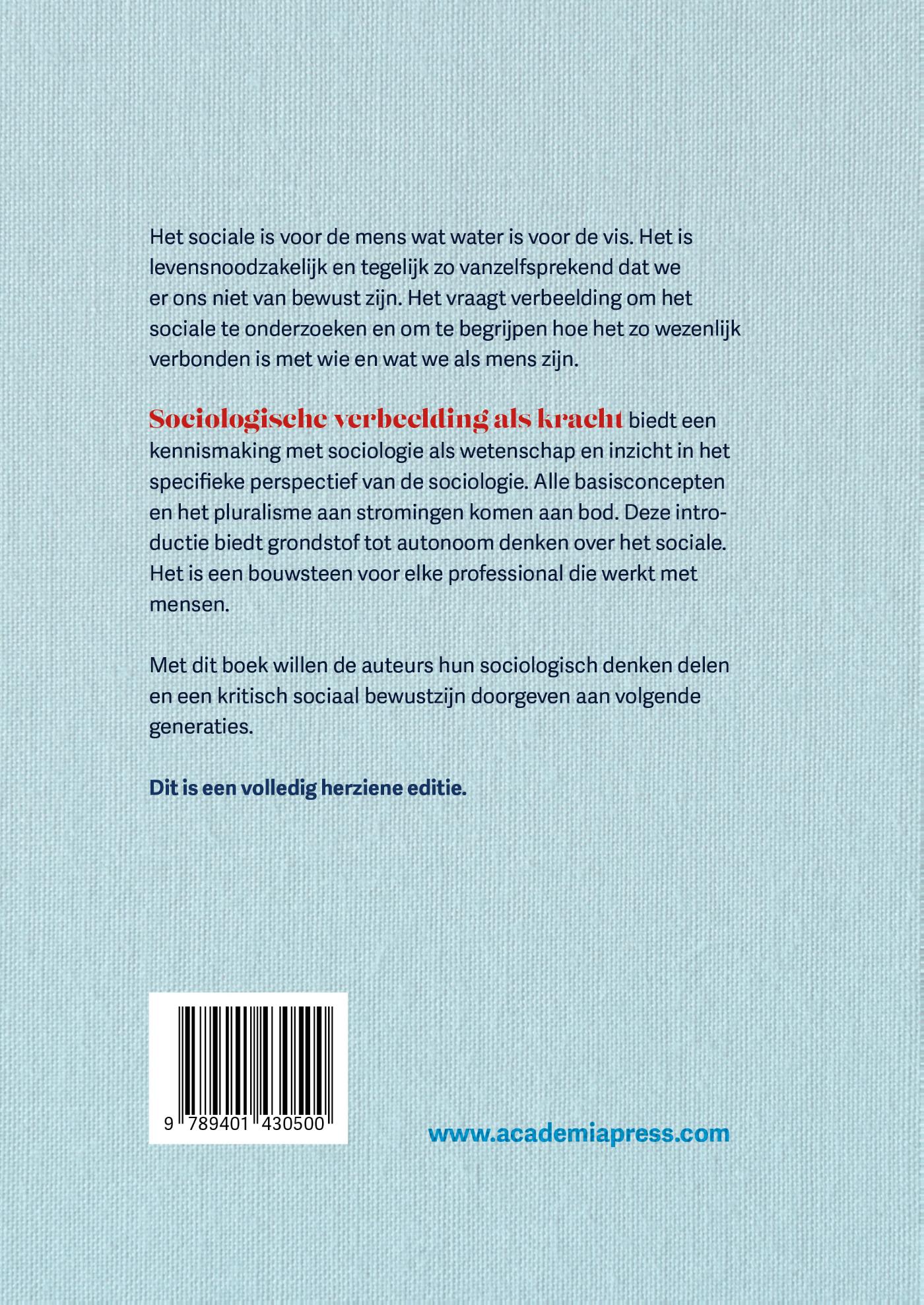 Achterkant van Sociologische verbeelding als kracht