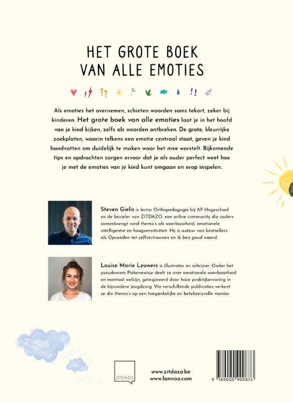 Achterkant van Het grote boek van alle emoties