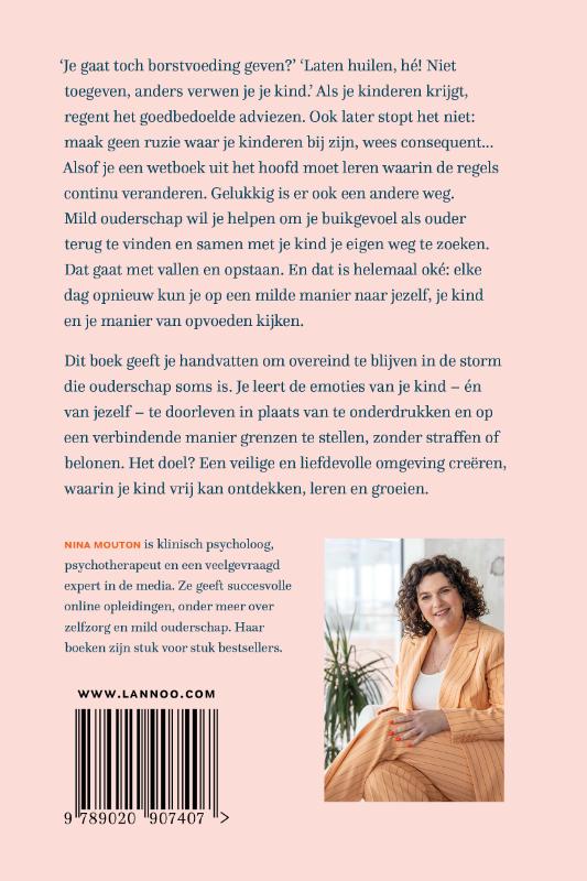 Achterkant van Elke dag mild ouderschap