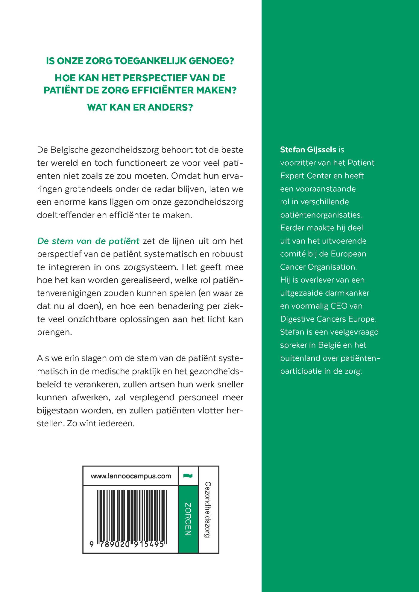 Achterkant van De stem van de patiënt