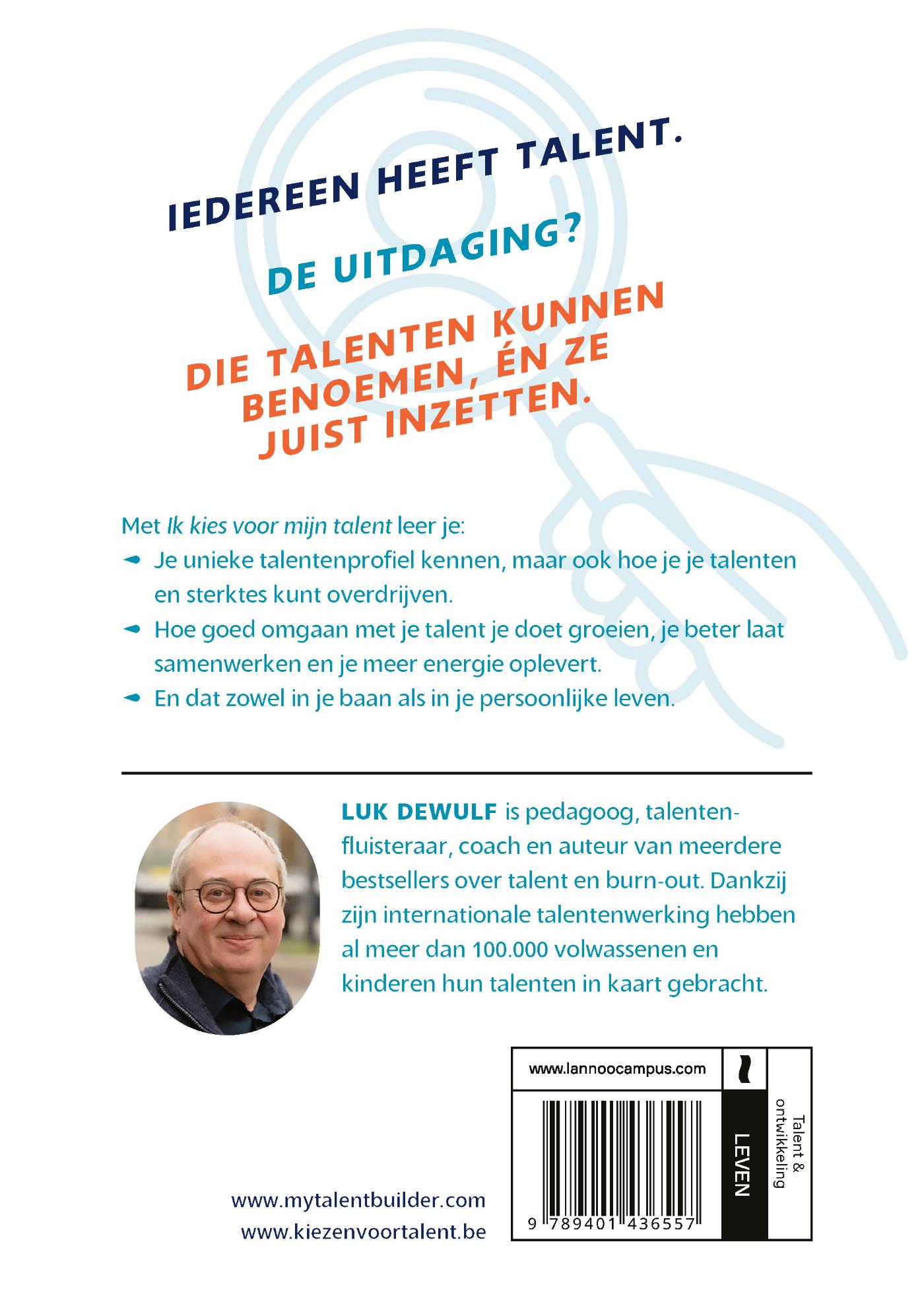 Achterkant van Ik kies voor mijn talent