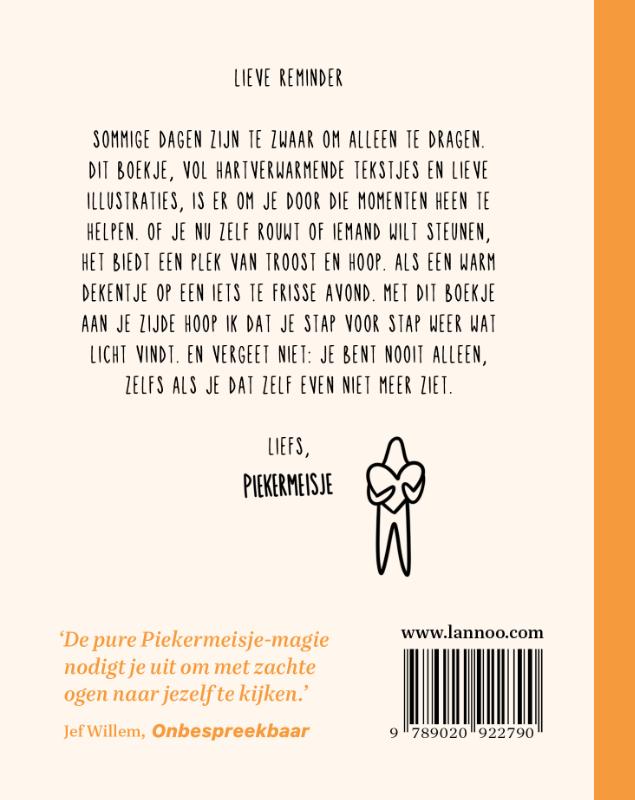 Achterkant van Een boek als een warm dekentje