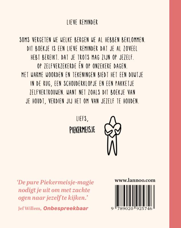 Achterkant van Een boek dat van je houdt