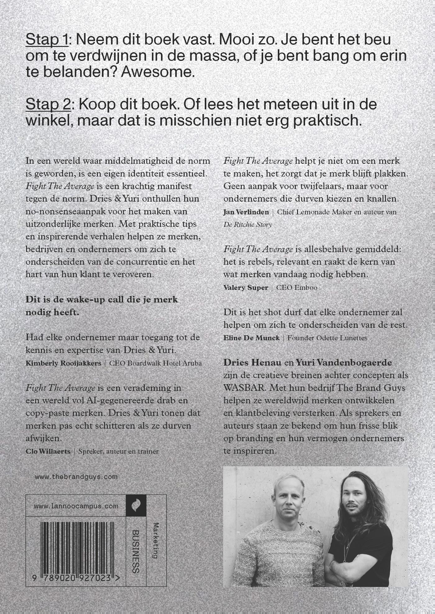 Achterkant van Fight The Average