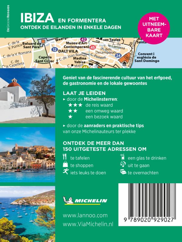 Achterkant van Michelin Reisgids Short Break Ibiza-Formentera