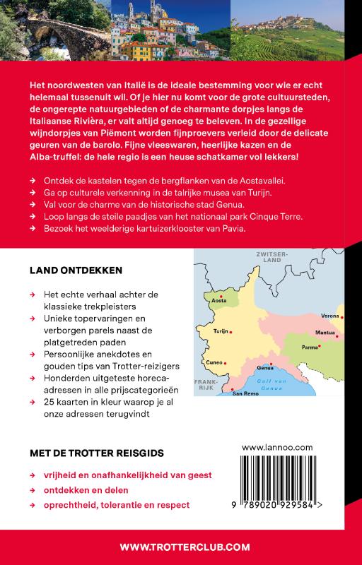 Achterkant van Noordwest-Italië