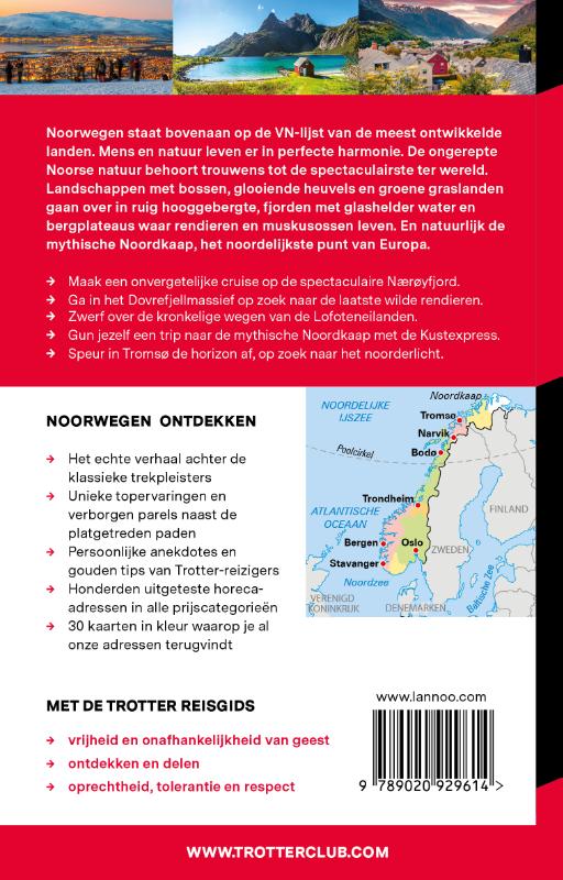 Achterkant van Trotter Noorwegen