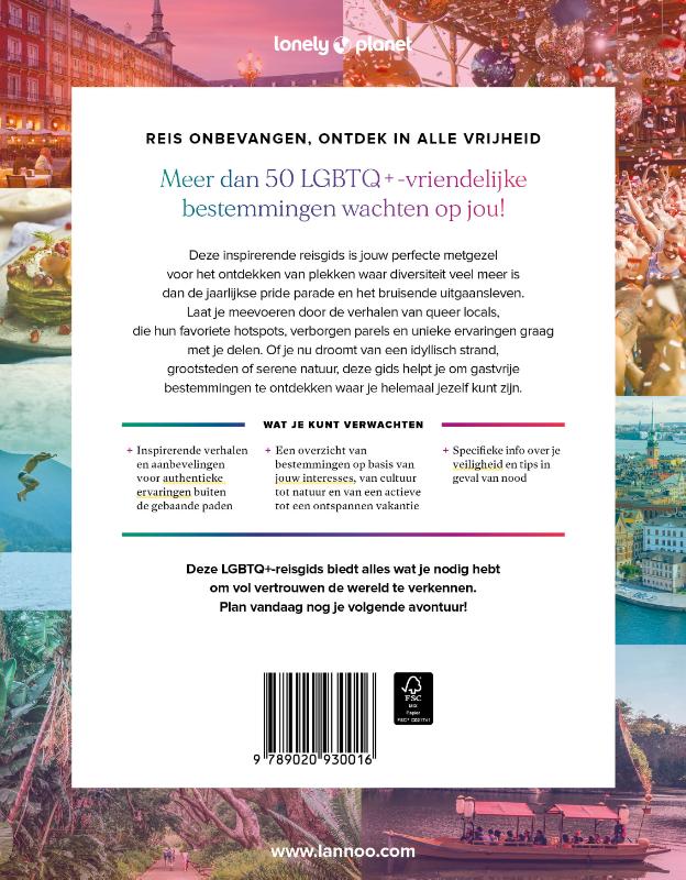 Achterkant van De LGBTQ+ reisgids