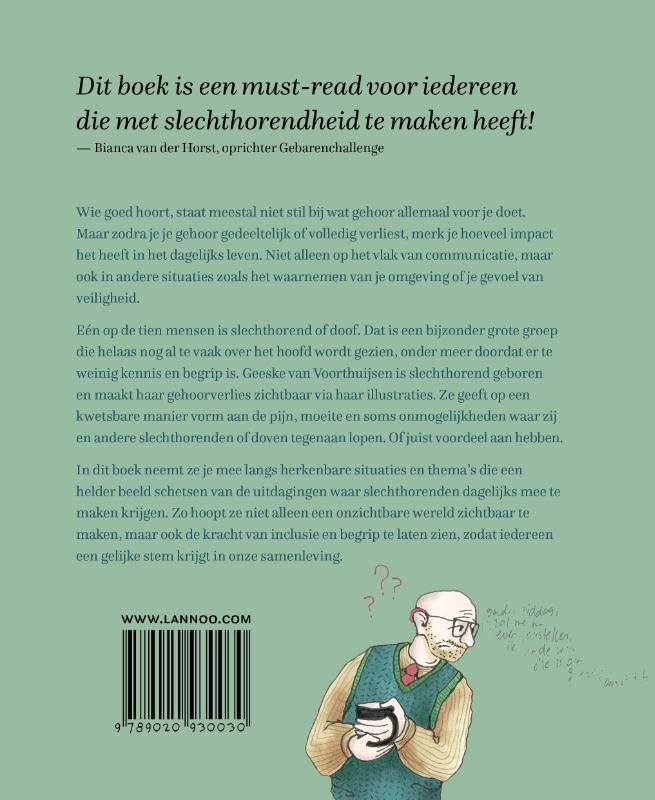 Achterkant van Als oren niet horen